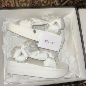Red Valentino puffy wedges